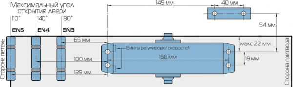 Изучаем схему установки доводчика на дверь